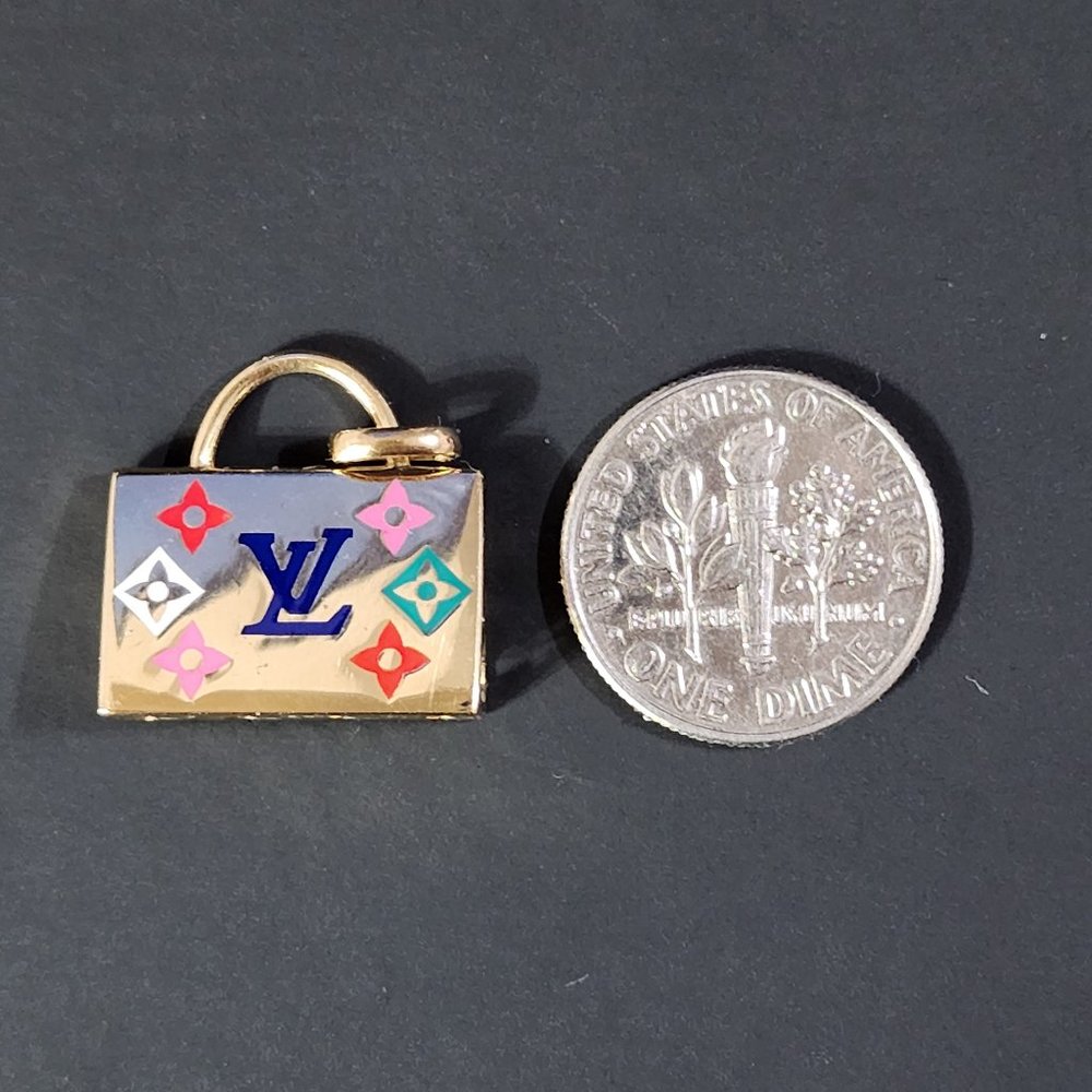 Pendant bag multi color design 18k gold - Picture 5 of 15